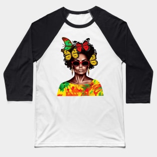 Juneteenth Black History Woman #6 Baseball T-Shirt